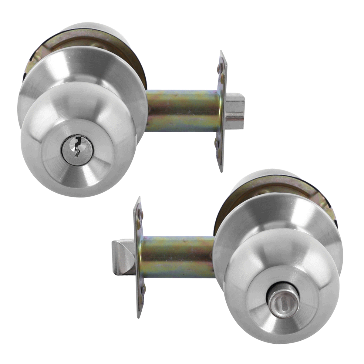 Entrance Knob Set - Silver