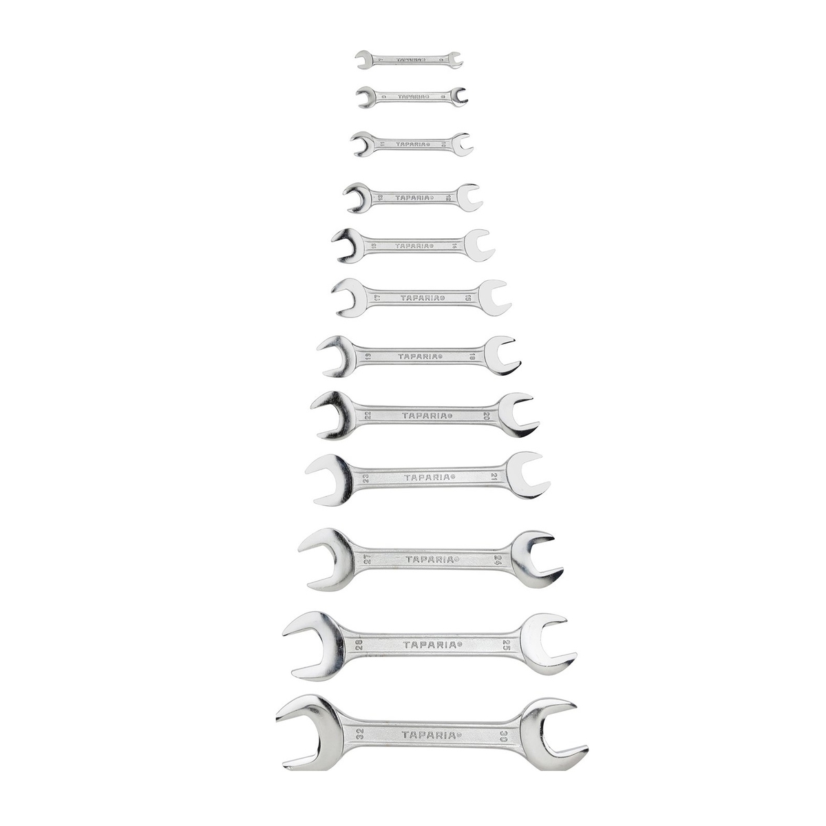 Double Ended Open Spanner Set - 12 Pcs